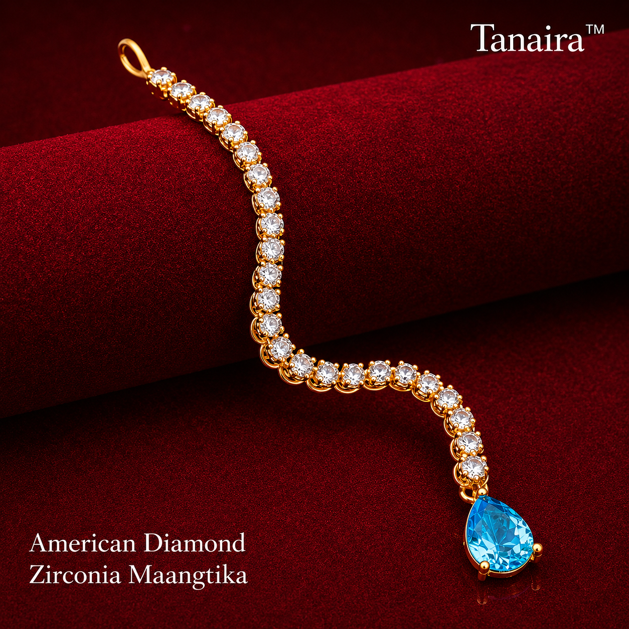 Minimal Gold Plated Mangtika (13cm)