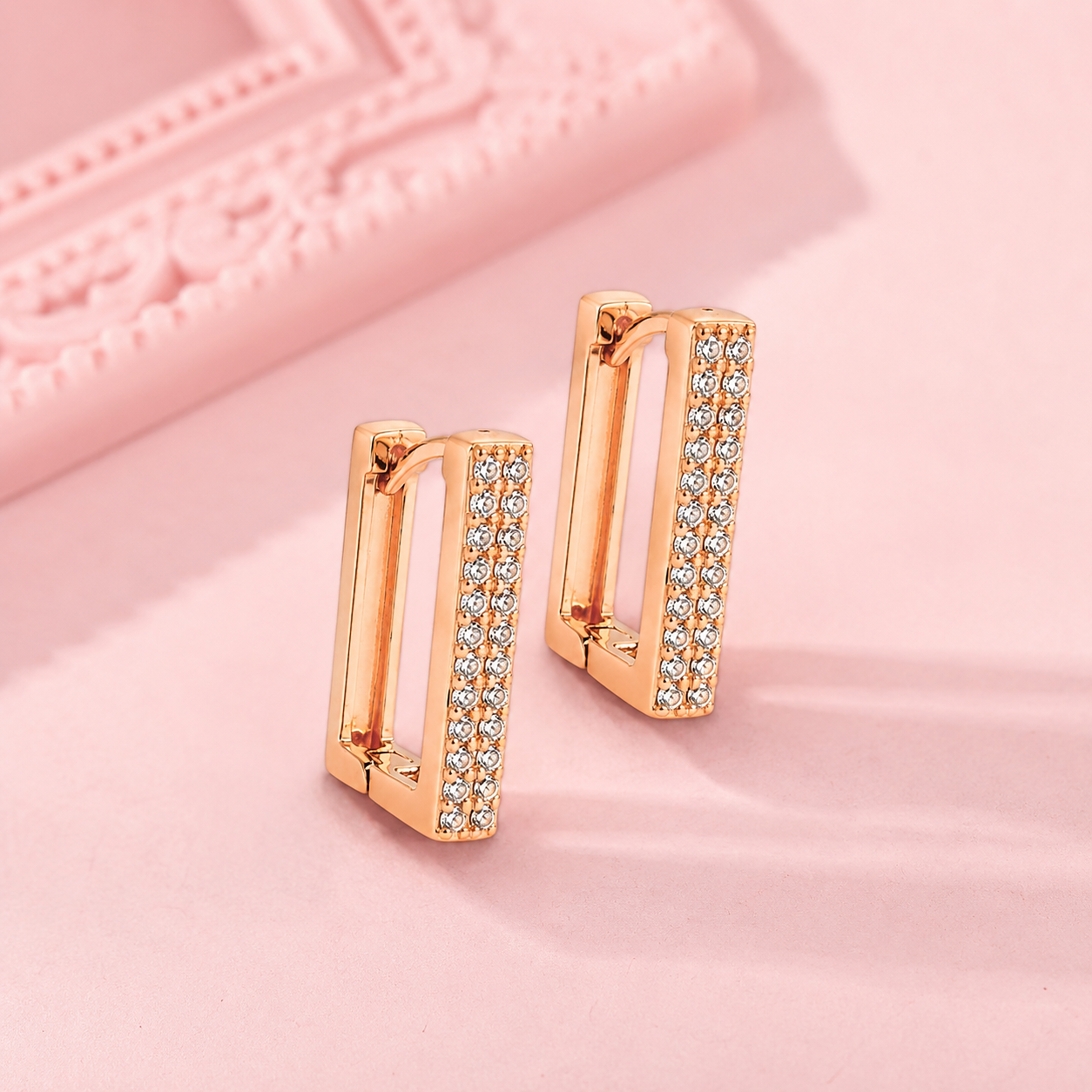 Premium Crystal Stud Earrings for Women