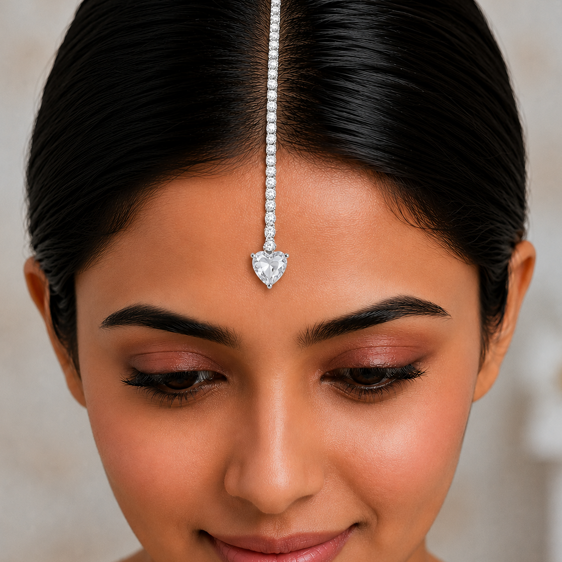 Designer American Diamond Maang Tikka for Women