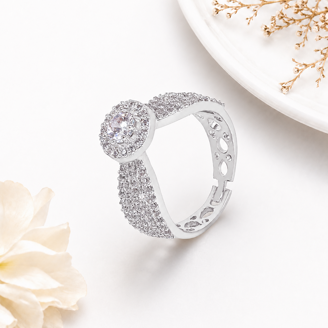 Premium CZ Statement Ring