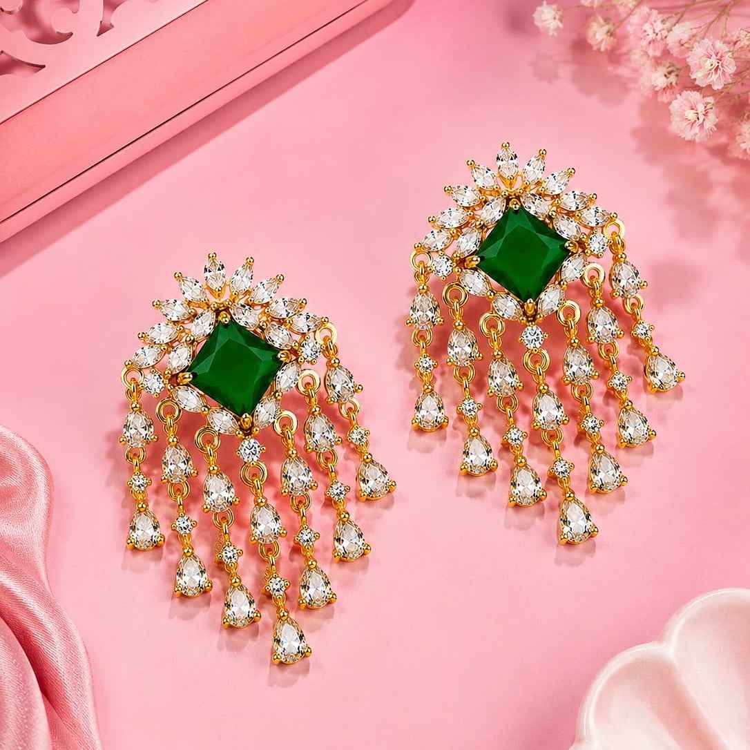 Premium CZ Designer Earrings for Women
