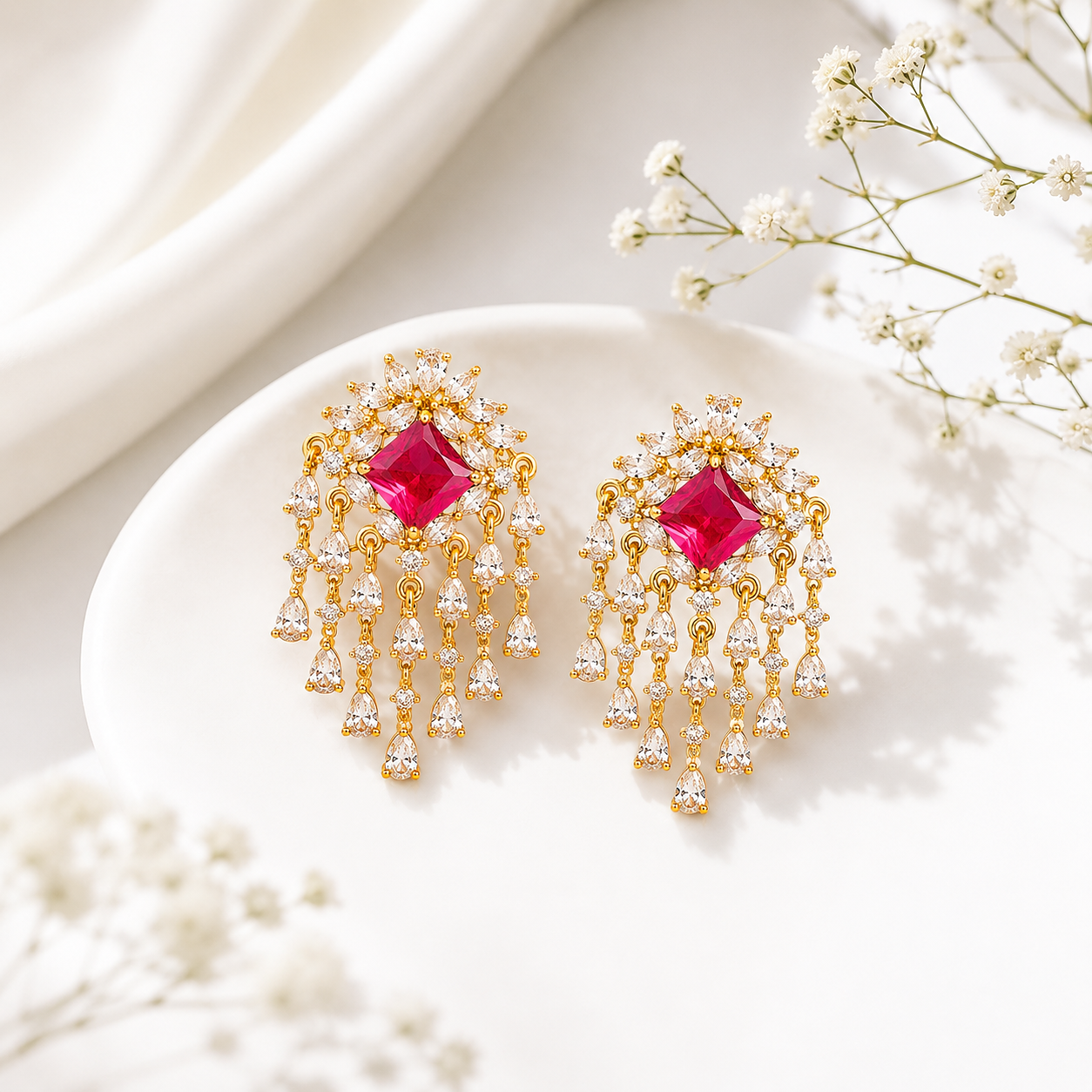 Premium CZ Designer Earrings