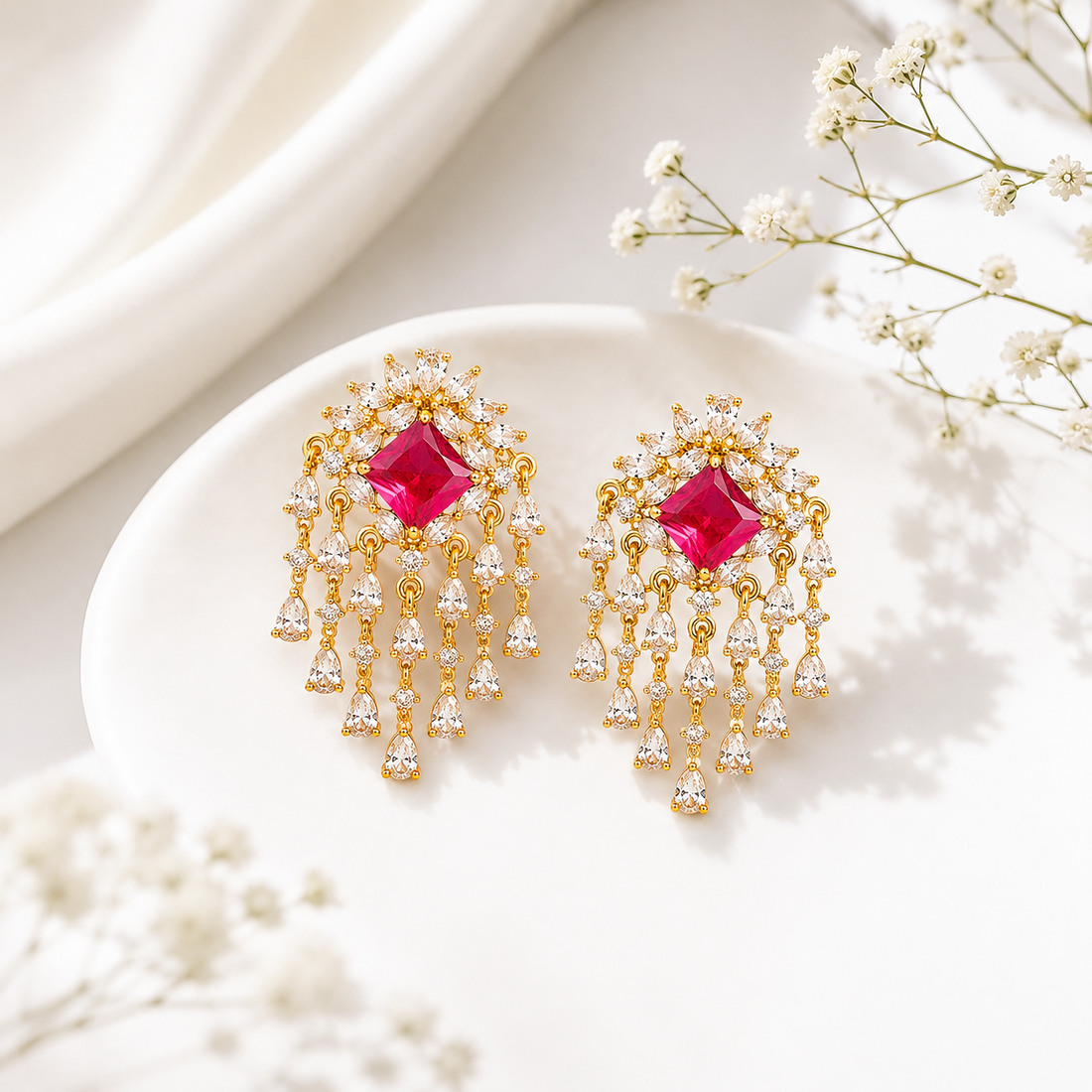 Premium CZ Designer Earrings