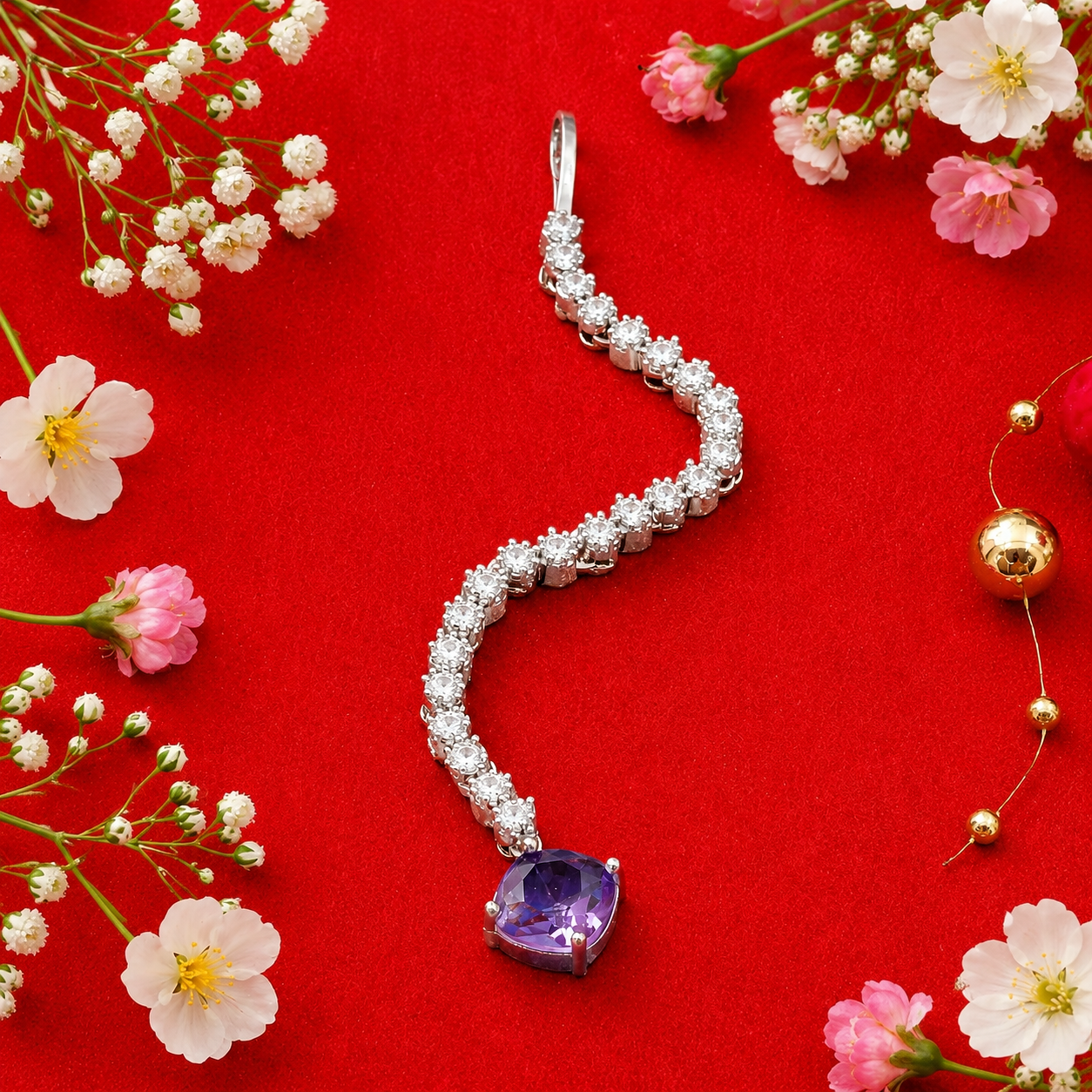 Cube Sleek Mangtika | Stylish Silver Plated