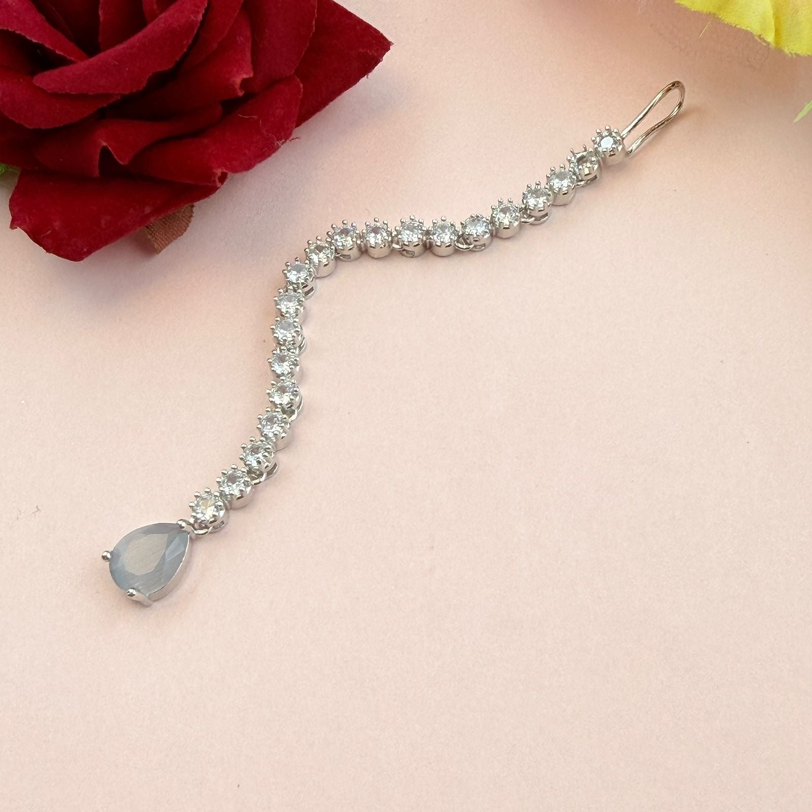 Designer CZ Stone Maang Tikka for Women