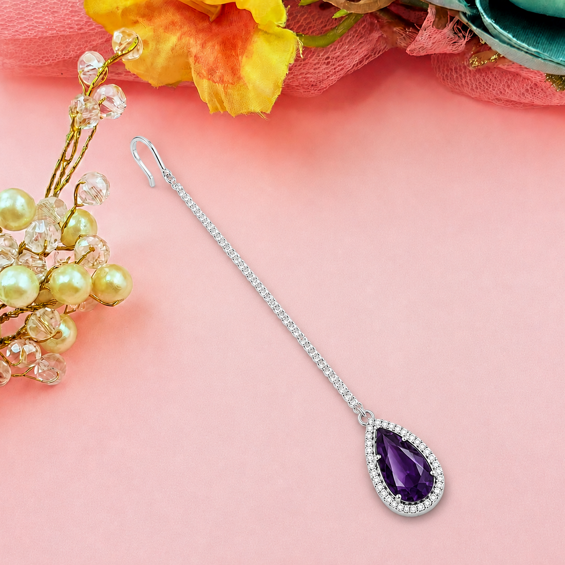 Drop Bridal Maang Tikka for Women