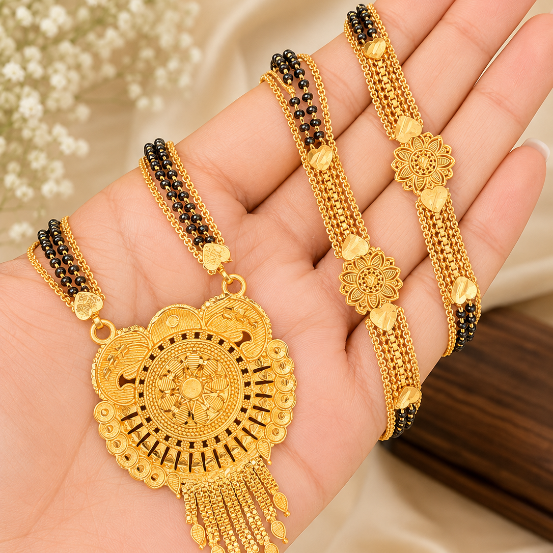 Traditional Designer Mangalsutra Necklace 30 inch